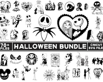Halloween Nightmare SVG Bundle, Halloween Pumpkin Svg, nightmare christmas Halloween svg files For Cricut, Halloween Spiderweb, Spooky Vibes