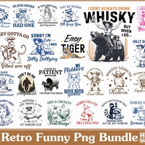 Funny Retro Png Bundle, Raccoon Png, Funny Png, Trendy retro T-Shirt Design – Funny Quote PNG, Trendy Animal Vintage Shirt, Sarcastic Quotes