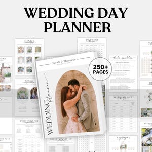 The Ultimate Wedding Day Binder Template, Wedding Planner, Canva Edit, Wedding Template, Instant Download, Digital Template, Printable