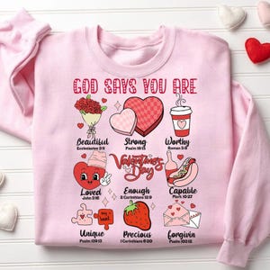 God Says You Are Valentine Png, Jesus Valentine Png, Valentine Doodle png, Christian Valentine png, Valentine bible verse png, valentine png