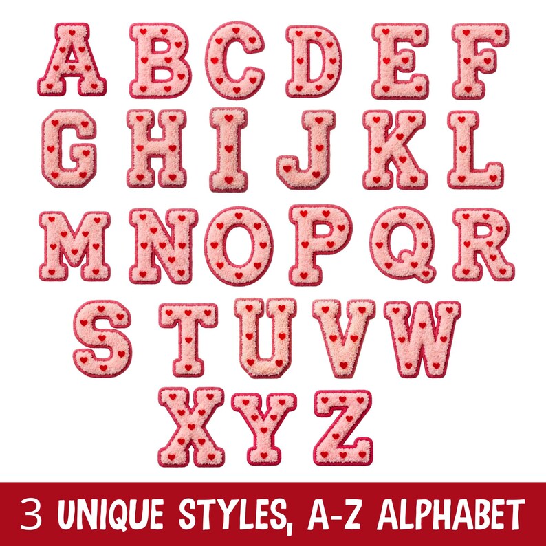 Pink Faux Yarn Fluffy Alphabet Letters Bundle, Faux Yarn Latch Hook ...