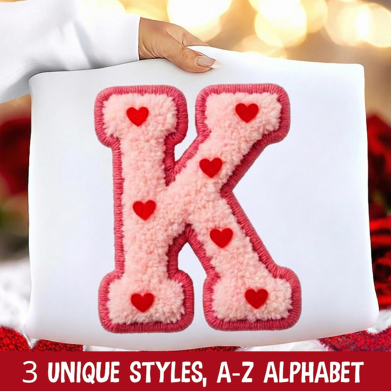 Pink Faux Yarn Fluffy Alphabet Letters Bundle, Faux Yarn Latch Hook ...