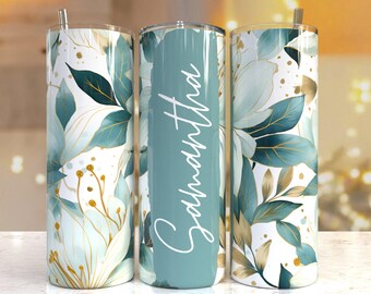 Add your own text Floral tumbler, 20oz Skinny Tumbler Sublimation Designs Tumbler PNG File Digital Download, Colorful Flowers png