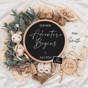 Digital Pregnancy Announcement / Pregnancy Reveal / Social Media / Gender Neutral / Facebook / Instagram / Boho / Personalized