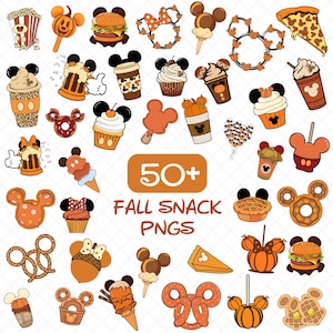 50+ höst-Mikey Mouse-snacks png-paket, pumpasnacks svg-paket, Halloween-snacks png, Mikey Snackgoal, Micey Pie clipart dryck och mat