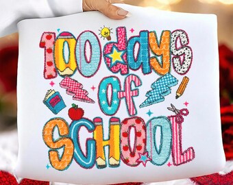 Crochê PNG com fio sintético para os 100 dias de aula, estilo preppy, 100 dias de aula (Feliz 100 dias PNG), 100 dias de aula, Professora 100 dias PNG, Escola para meninas