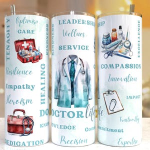 Doctor life 20oz Skinny Tumbler Sublimation Designs, Doctor PNG File Digital Download, Doctor tumbler png, doctor tumbler wrap sublimation