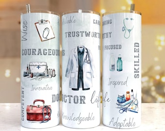 Doctor life 20oz Skinny Tumbler Sublimation Designs, Doctor PNG File Digital Download, Doctor tumbler png, doctor tumbler wrap sublimation