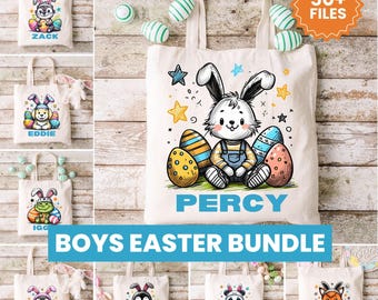 EASTER Sublimation BOYS Name Mega Bundle of 50+ Cute Animals Sublimation Tumbler Tshirts Mugs Templates Pink Designs png