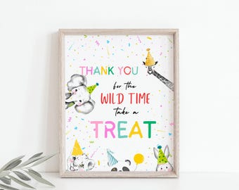 Editable text Table Decor Safari Animals Birthday Wild One Animals Girl Party Animals Table Sign Zoo Party Jungle PRINTABLE 011