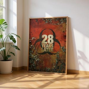 28 Years Later Zombie Movie Poster: Horror Art Print