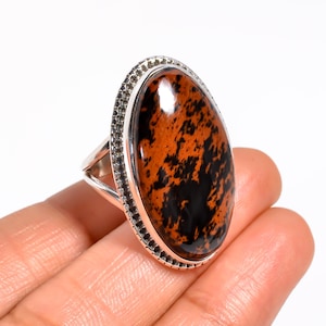 Noreena Jasper 925 Sterling Silver Ring: Oval Red Gemstone