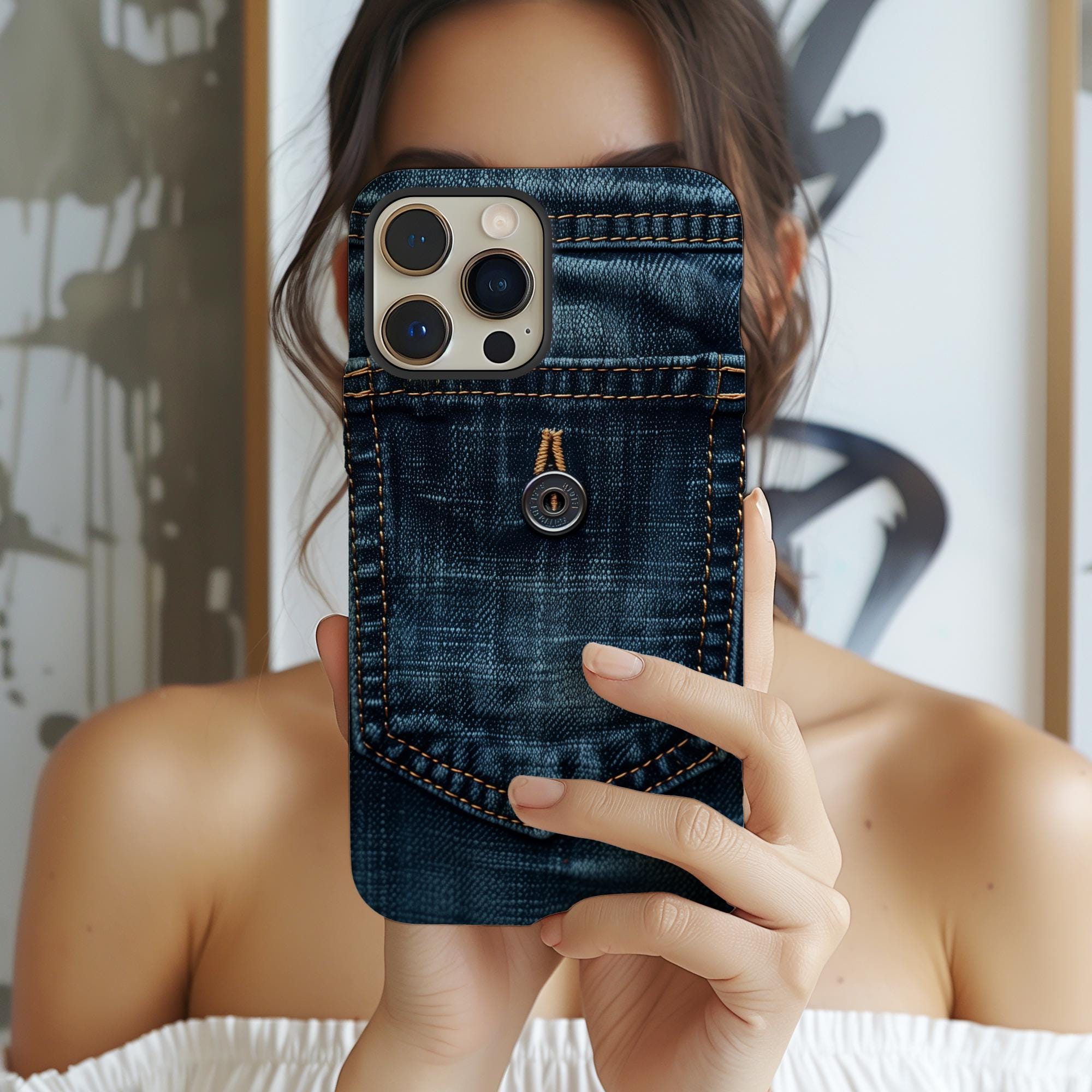 Jeans iPhone Case - Etsy