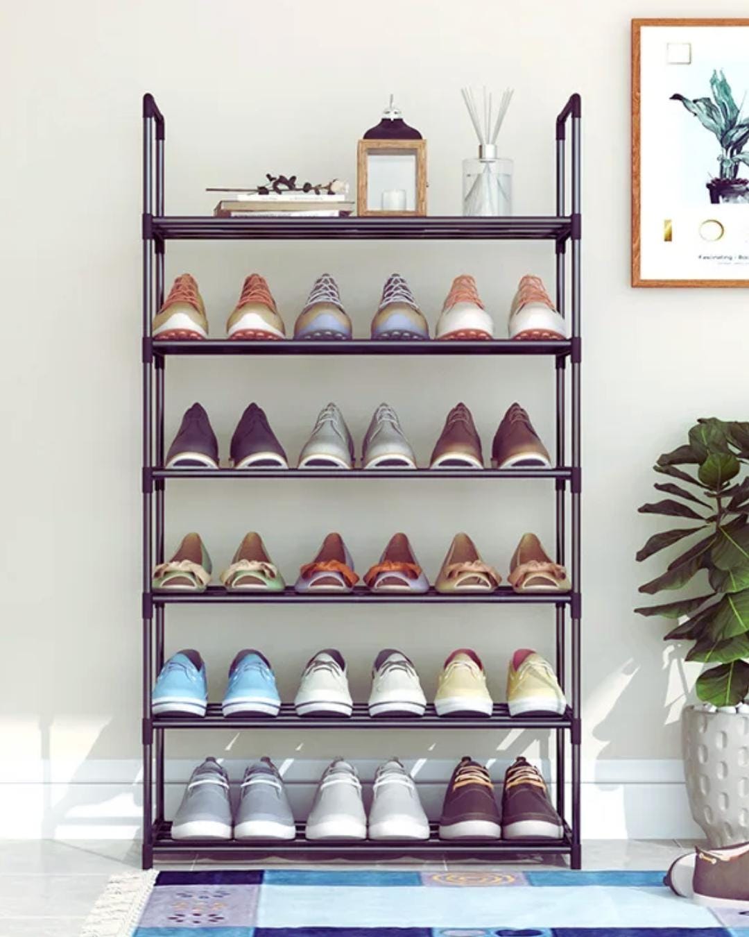 6 Tier Entrance Hall Shoe Rack - Etsy