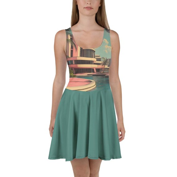 green emerald velvet dress Ghost Skater Dress 2XL-16 main image 0
