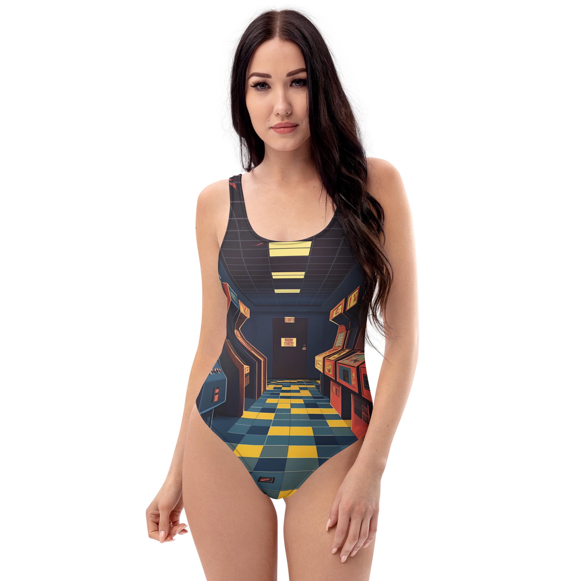 アート・デザイン・音楽 the best of swimsuit models Vintage Peter Max Swimsuit 80s One Piece Colorblock