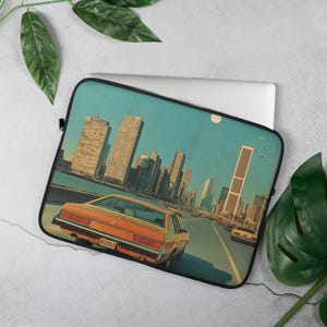 Retro 80s Aesthetic Laptop Sleeve – Stylish Protective Case for MacBook & PC – Vaporwave Computer Cover – Trendy Tech Accessory