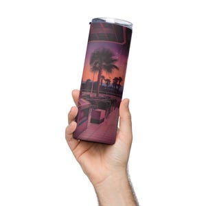 Edelstahlbecher – Retro 80er Jahre Ästhetischer Reisebecher – Thermobecher – Warme & Kalte Getränke – Wiederverwendbares Geschenk für Trendsetter