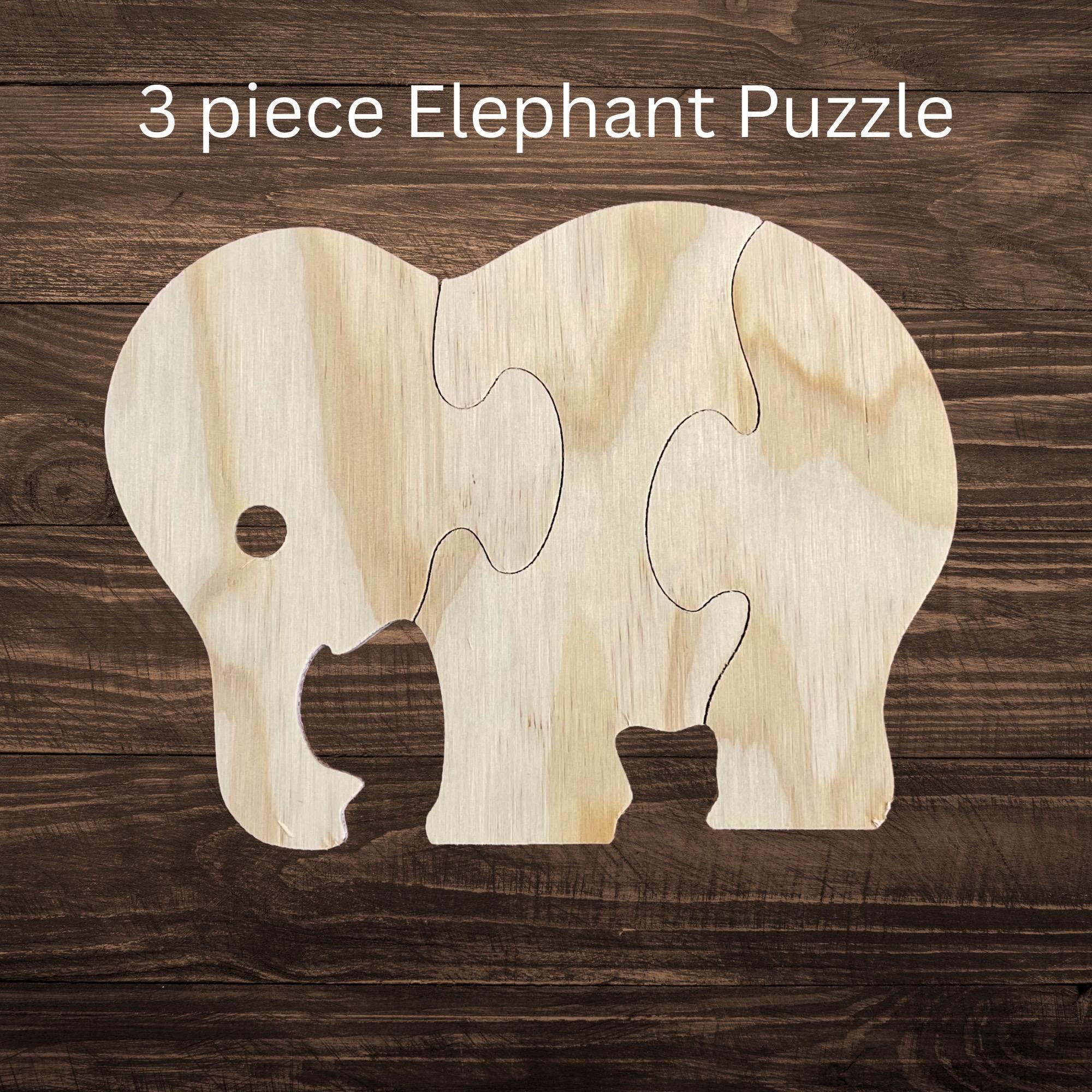 Paint Your Own Wooden Animal Puzzle Set | Montessori DIY Kids Craft ...