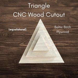 Unfinished Triangle Wood Cutout - Craft Shape for DIY Projects - Perfect for Painting and Crafting - DIY Triangle Shape - Wall Decor