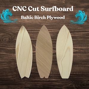 Wood Surfboard Cutouts – Unfinished Wooden Surfboards for DIY Crafts and Beach Decor - Coastal Wall Art, Paintable Cutouts - Wood Blanks