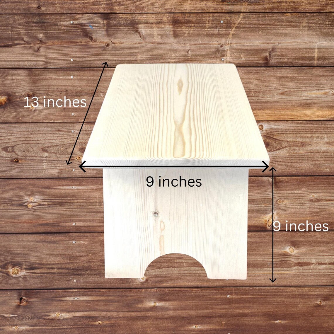 Unfinished Pine Wood Stool – Rustic DIY Craft Stool - Etsy
