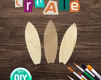Unfinished Wood Surfboard Cutouts – Baltic Birch, DIY Coastal Decor