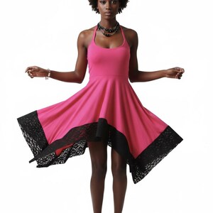 Lace Handkerchief Hem Dress - Etsy