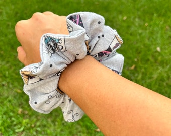 Coffee Lover Scrunchie: Handmade USA Hair Fashion