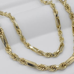 10K Hollow Real Yellow Gold Milano Rope Chain Necklace, 10K Gold Milano Rope Style Chain, Hollow Gold Milano Necklace for Men Women