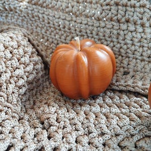 Beeswax Pumpkin Candles: Fall Halloween Thanksgiving Decor