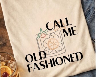 Amateur de cocktails, Chemise/sweat-shirt à l'ancienne Call Me, Jeu de mots, Humour autour d'un verre, Amateur de bourbon