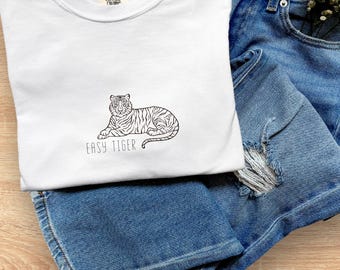 Easy Tiger Graphic Tee, Comfort Colors, Multiple Colors