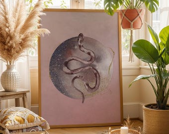 Impresión de fases lunares | Arte lunar pagano | Arte esotérico | Arte de la Divinidad Femenina | Impresión de signos zodiacales | Impresión de manifestación | Sanación espiritual