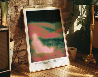 Póster de Sanación del Niño Interior | Lámina artística de psicología | Impresión de Trabajo con la Sombra | Decoración de Consultorio Terapéutico | Arte de Amor Propio | Sanación del sistema nervioso