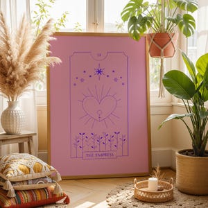 tarot wall art | The Empress tarot card | Divine feminine wall art | celestial wall art | divine feminine art | altar decor