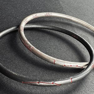 925er Silber Taoismus Inspirierte Armbänder Big Dipper Star Map 9 Sillable Mantra Handmade Rune Armband - Daoist Yin Yang Twin Armreifen | Spirituell