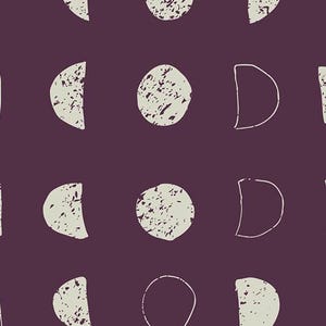 Lunation Dark from Nightfall Collection by Maureen Cracknell for Art Gallery Fabrics
