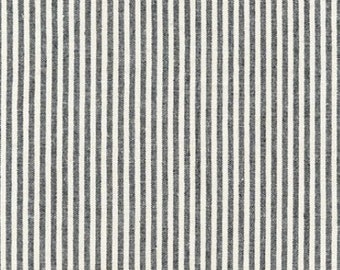 Essex Yarn Dyed Classic Wovens 1/8 Inch Black Striped