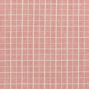 May include: A white background with a red grid pattern. The grid is made up of small squares.