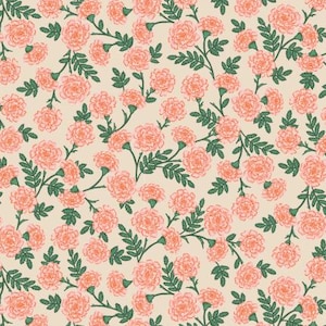 Rifle Paper Co. - Bramble - Dianthus - Blush Fabric / Cotton and Steel