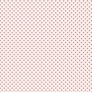 May include: A white background with a repeating pattern of small, evenly spaced, pink dots.