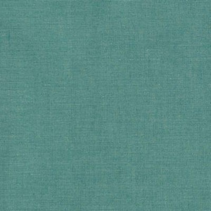 May include: A close-up of a teal-colored fabric with a textured weave. The fabric has a subtle, horizontal pattern, creating a sense of depth and visual interest. The color is a muted, cool tone, suitable for various textile applications.