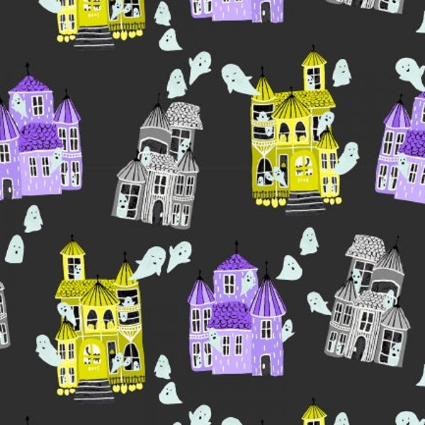 Bring Your Own Boos - Ghost Hosts - Spooky Black Fabric / Cotton and Steel