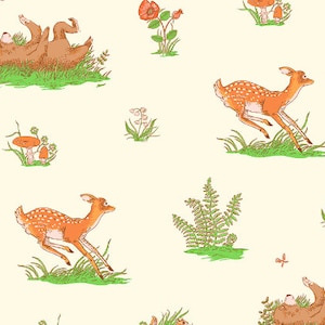 Beargrass Ivory from Forestburgh Collection by Heather Ross for Windham Fabrics