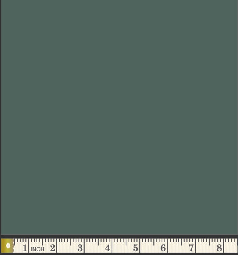 May include: A solid, dark green fabric swatch. The fabric is smooth and has a slight sheen. The swatch is 8 inches wide.