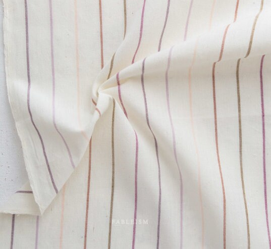 Skinny Stripe in Foxglove Monarch Grove Wovens from Fableism