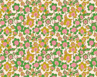 Clover Blush from Forestburgh Collection by Heather Ross for Windham Fabrics