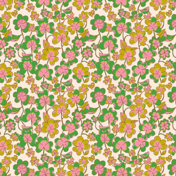 Clover Blush from Forestburgh Collection by Heather Ross for Windham Fabrics