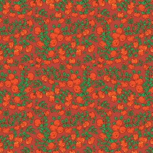 Mele Rosso Caldo della collezione Forestburgh di Heather Ross per Windham Fabrics